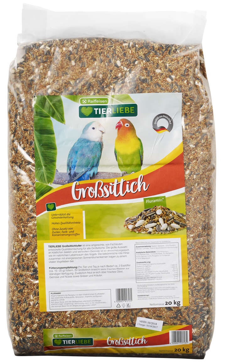 TIERLIEBE Grosssittichfutter